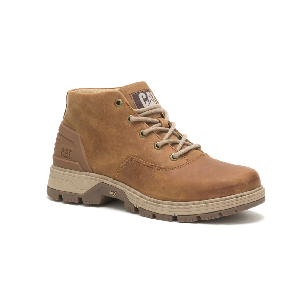 Caterpillar Men's Leverage Chukka Boots Dark Beige CAT-67801